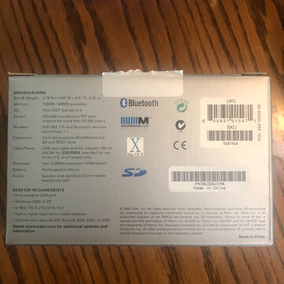 Palm Tungsten E2 TX Handheld Large Color Screen Handheld Only Open Box - Picture 11 of 11